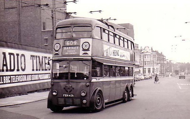 London, Barnet, Double Decker Bus 1950's